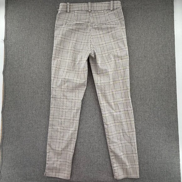 H&M Dressy Plaid Pants‎ Work, School, Preppy Mid Rise Size 4 Cotton Blend - Picture 14 of 16